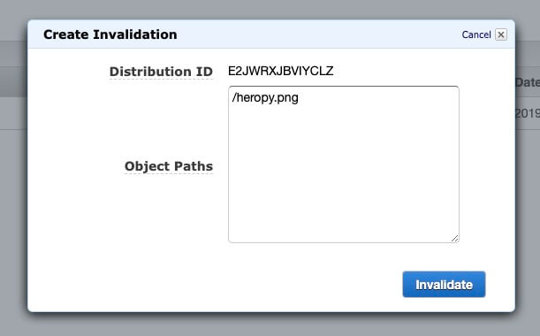 Invalidate file