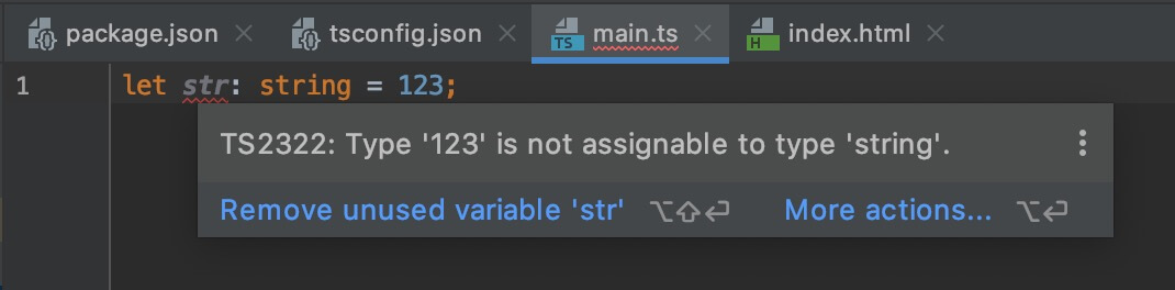 WebStorm Error